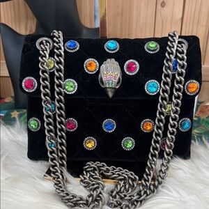 KURT GEIGER LONDON
Mini Kensington Velvet Crossbody Bag